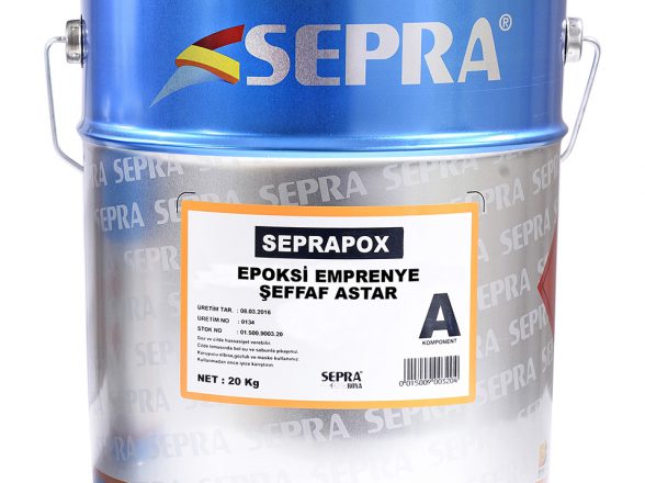 Seprapox Epoksi Emprenye Şeffaf Astar