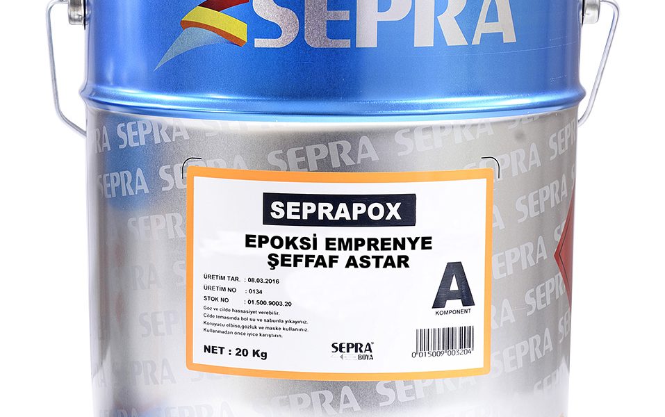 Seprapox Epoksi Emprenye Şeffaf Astar
